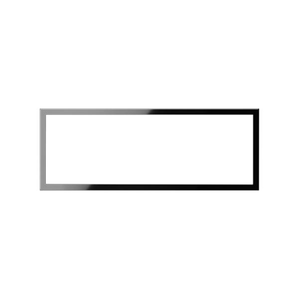 Marco de 3 elementos negro brillante Simon 100