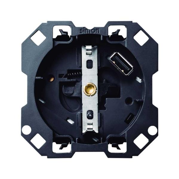 BASE SCHUKO CON CARGADOR USB