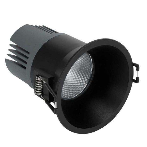 DOWNLIGHT SIMON 703.21 CONFORT REDONDO 4000K PTICA WIDE FLOOD NEGRO