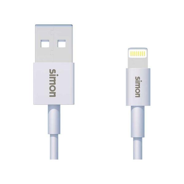 CABLE LIGHTNING USB B 1m BLANCO