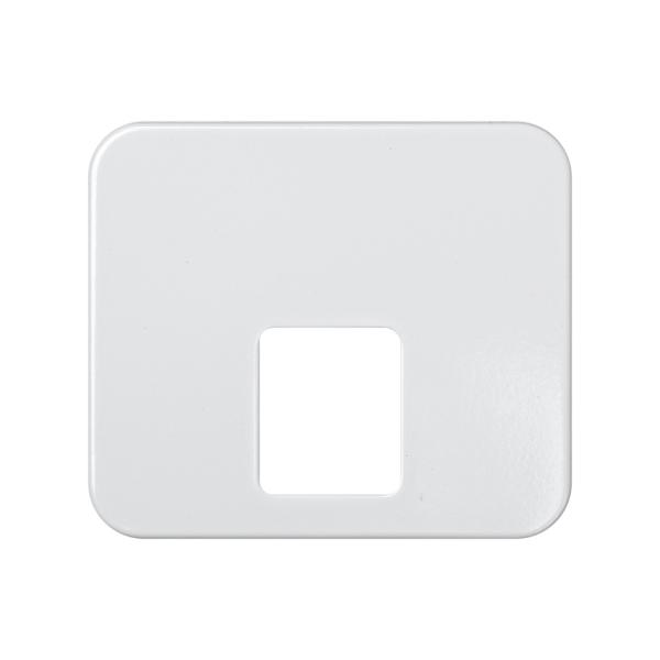 Placa para tomas telefónicas con conectores RJ11 y RJ12 blanco Simon 75