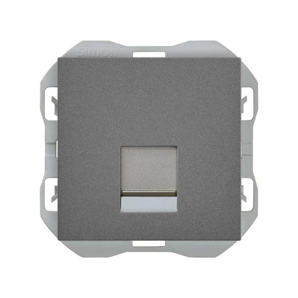 TAPA SIMON 270 RJ45 CON CONECTOR TITANIO