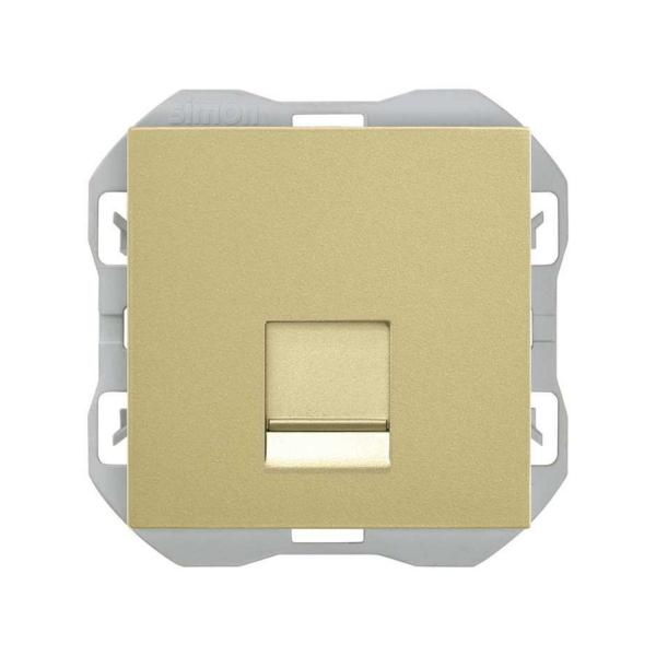 TAPA SIMON 270 RJ45 CON CONECTOR BRONCE