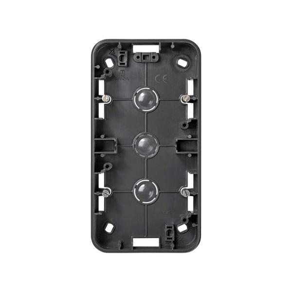 CAJA SUPERFICIE SIMON 75 CON 2 ELEMENTOS BAJA GRIS