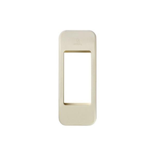 PLACA SIMON 27 CON BASTIDOR PARA PERFIL LAMINADO MARFIL