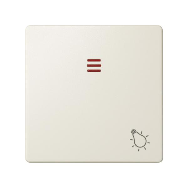 Tecla individual con visor y grabado luz marfil Simon 82