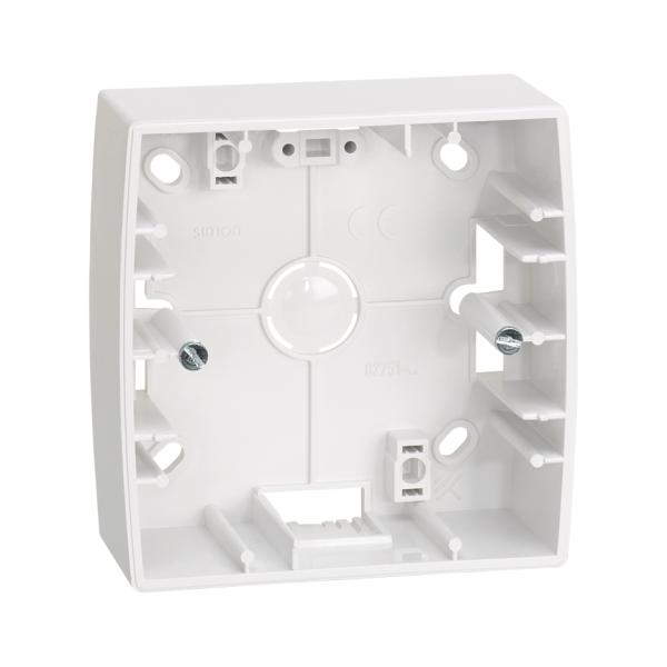 Caja de superficie alta para 1 elemento blanco Simon 82