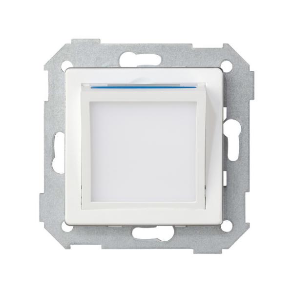Placa basculante con orientación del haz luminoso para la baliza de cortesía blanco Simon 82