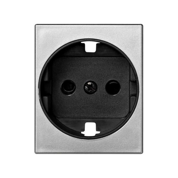 TAPA ENCHUFE SIMON 82 CENTRALIZACIONES 2P+TT SCHUKOS SEGURIDAD ALUMINIO