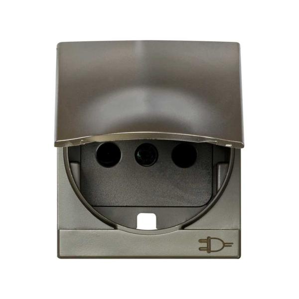 TAPA ARTICULADA ENCHUFE SIMON 82 CENTRALIZACIONES 2P SCHUKO CON SEGURIDAD CAVA