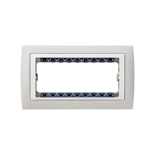 MARCO SIMON 82 CENTRALIZACIONES CON BASTIDOR Y 5 MÓDULOS ESTRECHOS GRIS