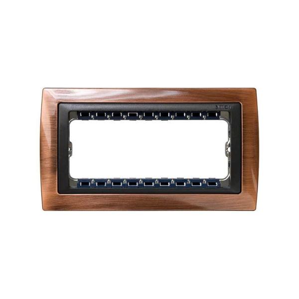 MARCO SIMON 82 CENTRALIZACIONES CON BASTIDOR Y 5 MÓDULOS ESTRECHOS COBRE VIEJO