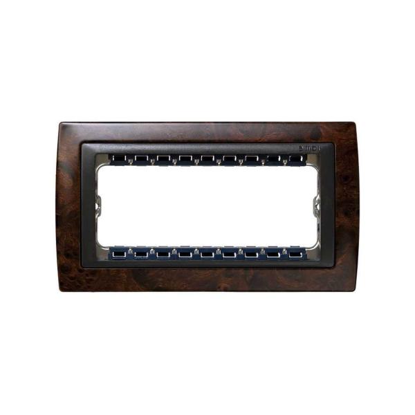 MARCO SIMON 82 CENTRALIZACIONES CON BASTIDOR Y 5 MÓDULOS ESTRECHOS NOGAL