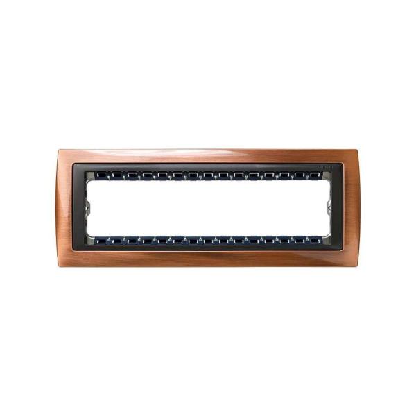 MARCO SIMON 82 CENTRALIZACIONES CON BASTIDOR Y 8 MÓDULOS ESTRECHOS COBRE VIEJO