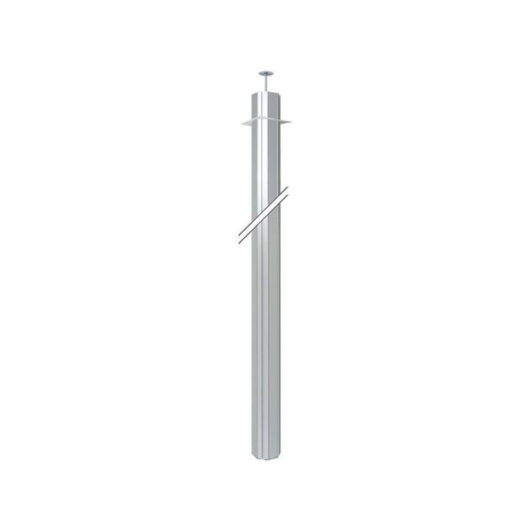 COLUMNA SIMON K45 125x130mm 3m CON 4 CARAS ANODIZADO