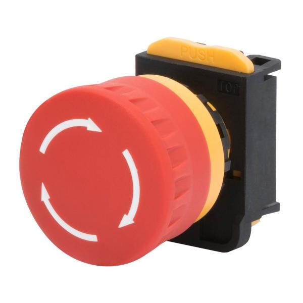 PULSADOR SETA DIÁMETRO 40mm CON RETENCIÓN NO LUMINOSO