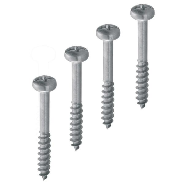 KIT DE 4 TORNILLOS AUTORROSCANTES EN ACERO INOX PARA ARQUETAS 300x300x300mm