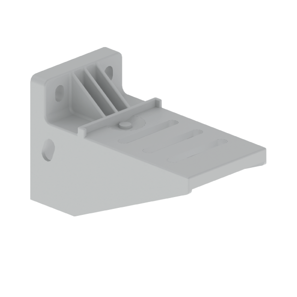 Soporte horizontal de 60x100 mm Unex en U23X color gris