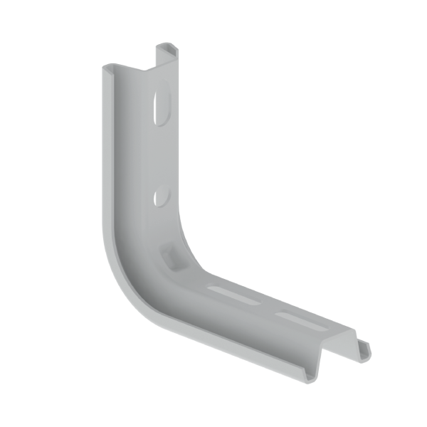 Soporte L de 60x100 mm Unex en acero epoxi color gris
