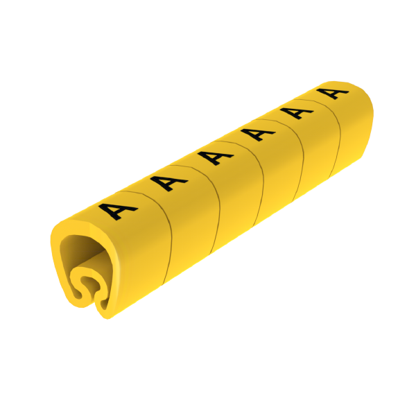 Señalizadores precortados A 2-5 mm Unex en PVC plastificado color amarillo