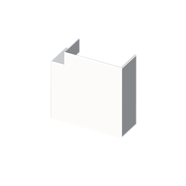 Ángulo plano de 60x150 mm Unex en U24X color blanco