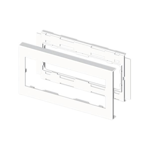 MARCO PARA MECANISMO PVC 90x276mm U24X BLANCO NIEVE