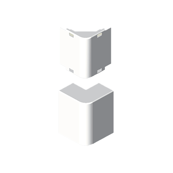 Angulo exterior de 20x30 mm Unex en U24X color blanco