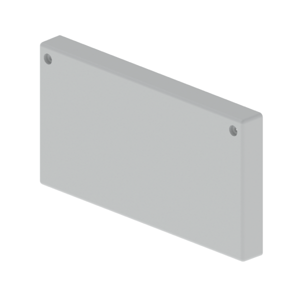 Tapa final de 100x200 mm Unex en U23X color gris