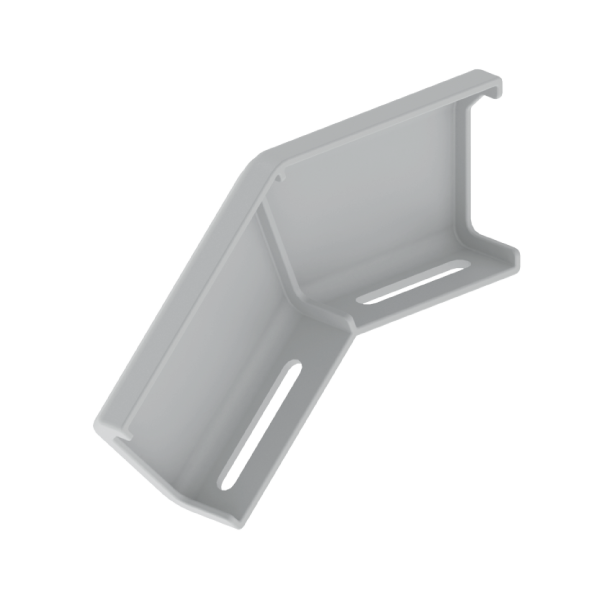 Cambio de nivel bajada de alto 100 mm Unex en U23X color gris