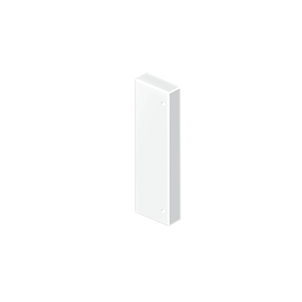 Tapa final de 50x80 mm Unex en U24X color blanco