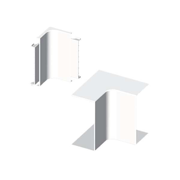 Ángulo interior de 60x60 mm Unex en U24X color blanco