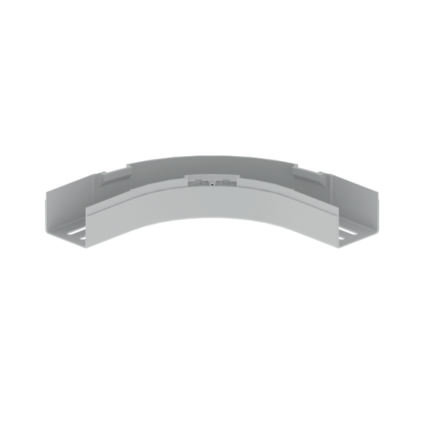Curva plana 90° de 60x75 mm Unex en U23X color gris