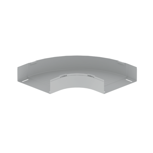 Curva plana 90° de 100x300 mm Unex en U23X color gris