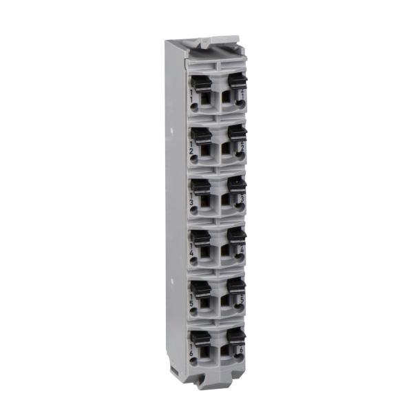 TERMINAL BLOCK 12 PINES 24V DC GRIS