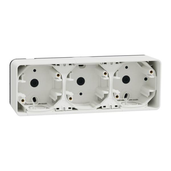 Mureva Styl Caja triple superficie horizontal Blanco