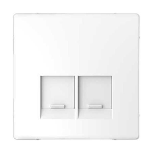 TAPA PARA TOMA DOBLE TIPO RJ45 D-LIFE BLANCO ÁRTICO