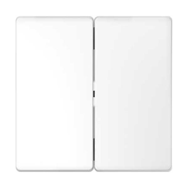 TECLA DOBLE PARA MECANISMO D-LIFE DE COLOR ÁRTICO