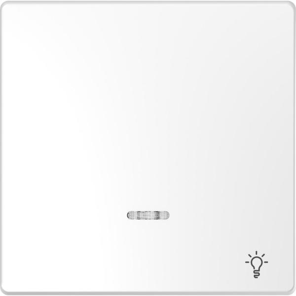 TECLA SIMPLE CON SÍMBOLO LUZ Y VISOR BLANCO ÁRTICO PARA MECANISMO D-LIFE