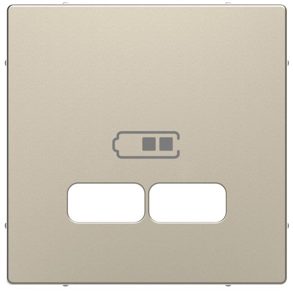 TAPA PARA TOMA DE CARGADOR DOBLE TIPO USB 2100mA EN COLOR SAHARA D-LIFE