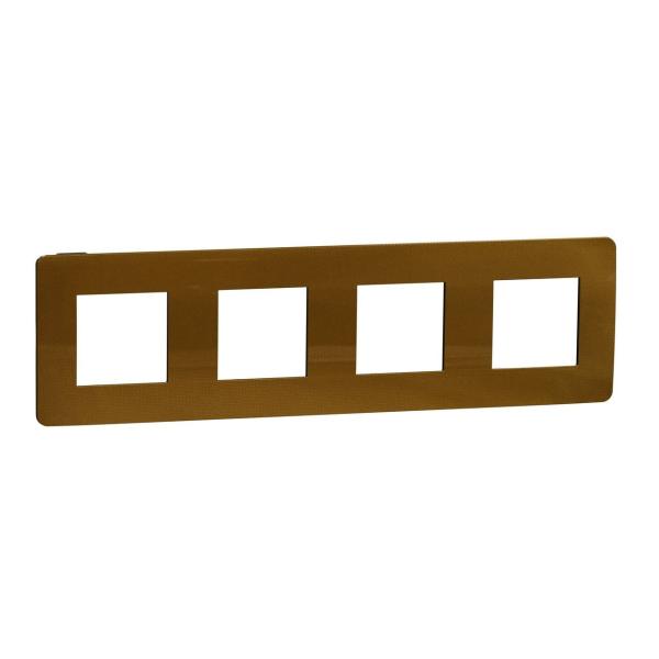 MARCO 4 ELEMENTOS STUDIO METAL DORADO NEGRO