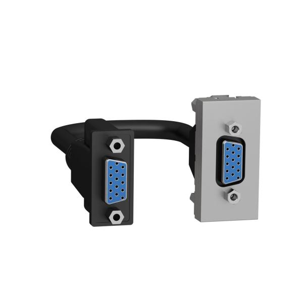 TOMA VGA 1 MODULO ALUMINIO