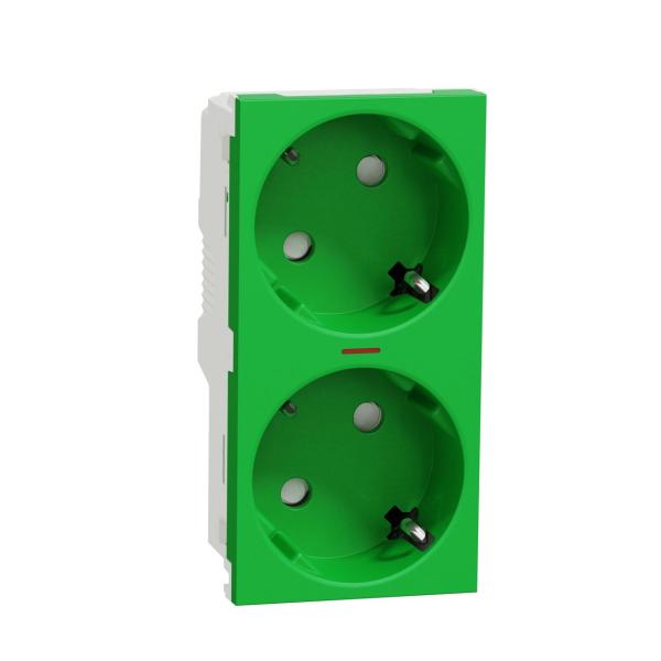 SCHUKO DOBLE RAPTOR CON PILOTO VERDE
