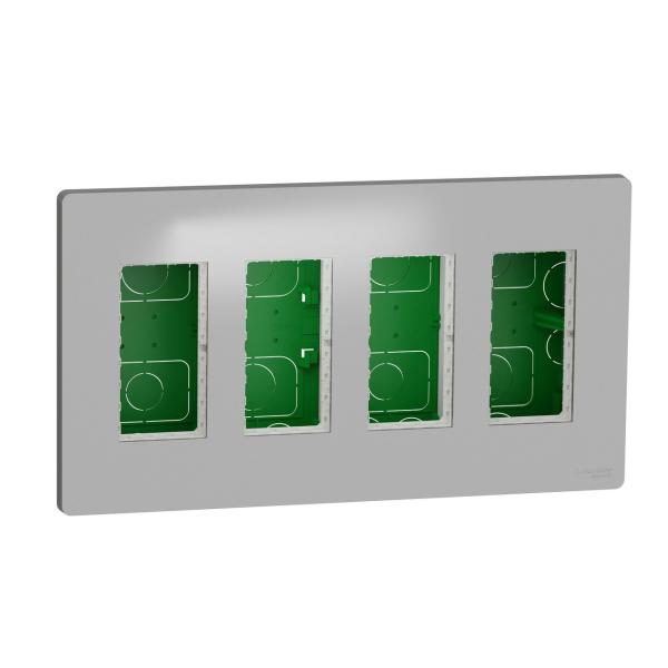 PUESTO DE TRABAJO 4 COLUMNAS EMPOTRAR ALUMINIO