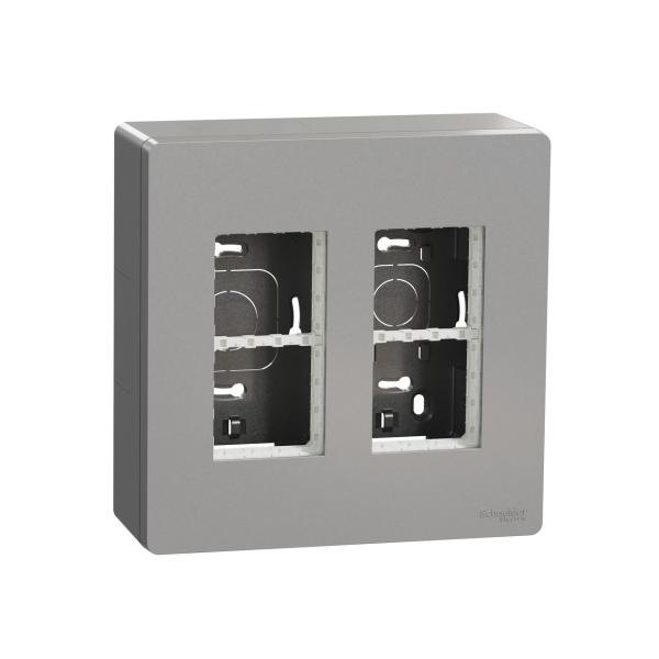 PUESTO DE TRABAJO 2 COLUMNAS SUPERFICIE ALUMINIO