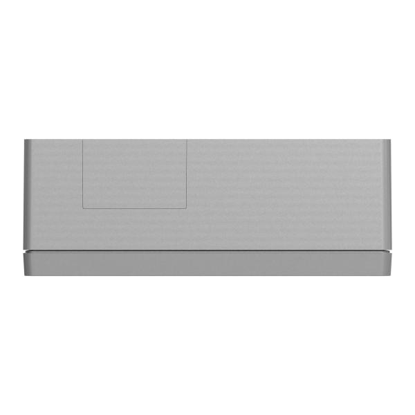 New Unica System +, Puesto de Trabajo 2 columnas Superficie Aluminio