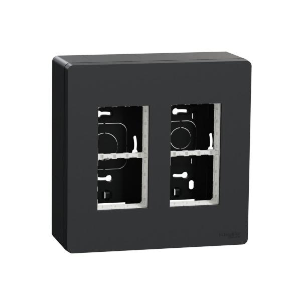 PUESTO DE TRABAJO 2 COLUMNAS SUPERFICIE ANTRACITA