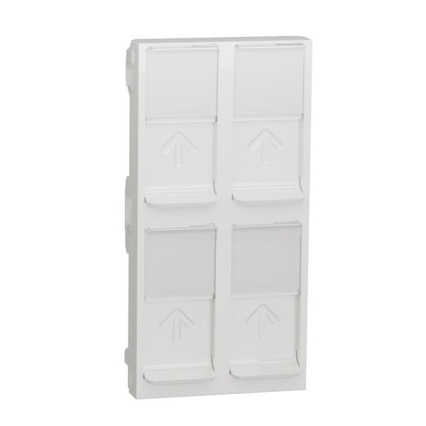 TAPA CUÁDRUPLE RJ45 KEYSTONE POLAR