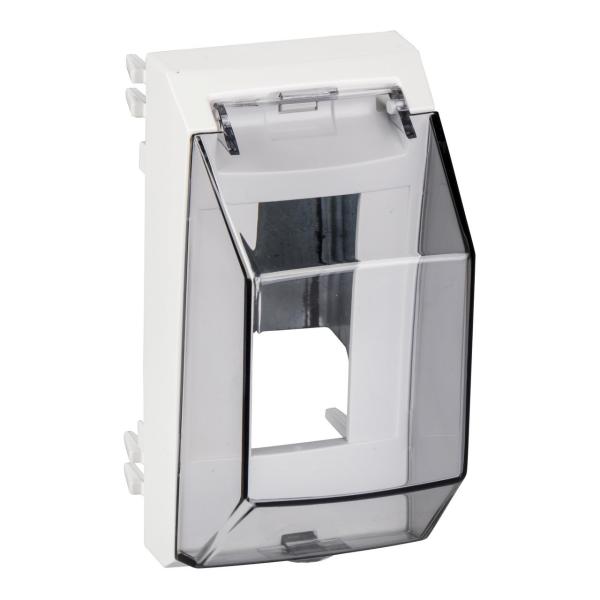 SOPORTE DE INTERRUPTOR AUTOMÁTICO 2 MÓDULOS OPTILINE 45 18mm CON CUBIERTA