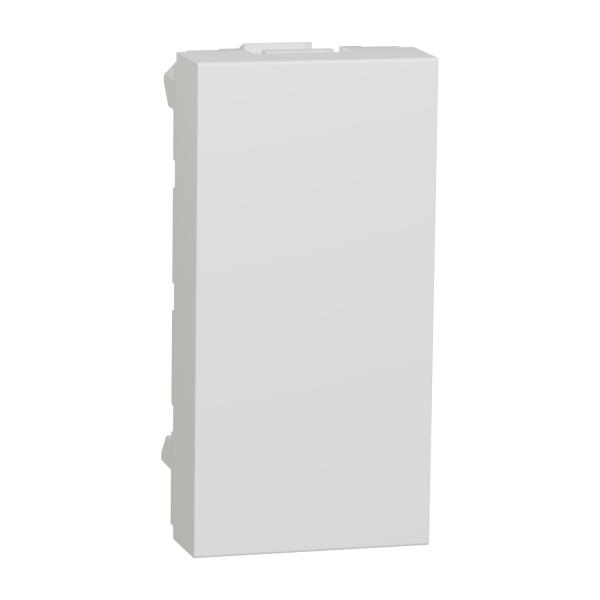 New Unica Tapa ciega 1 mod. Blanco Polar