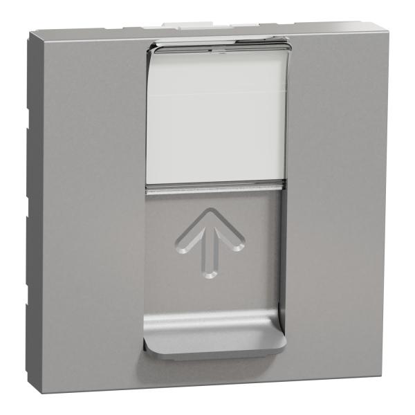 New Unica Toma RJ45 cat.5e UTP 2 mod. Aluminio
